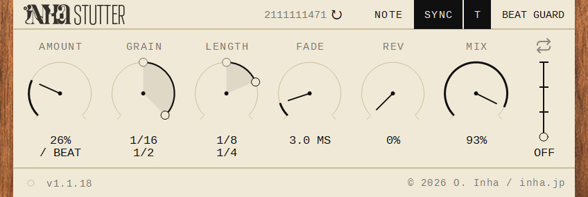 Screenshot of INHA Stutter
